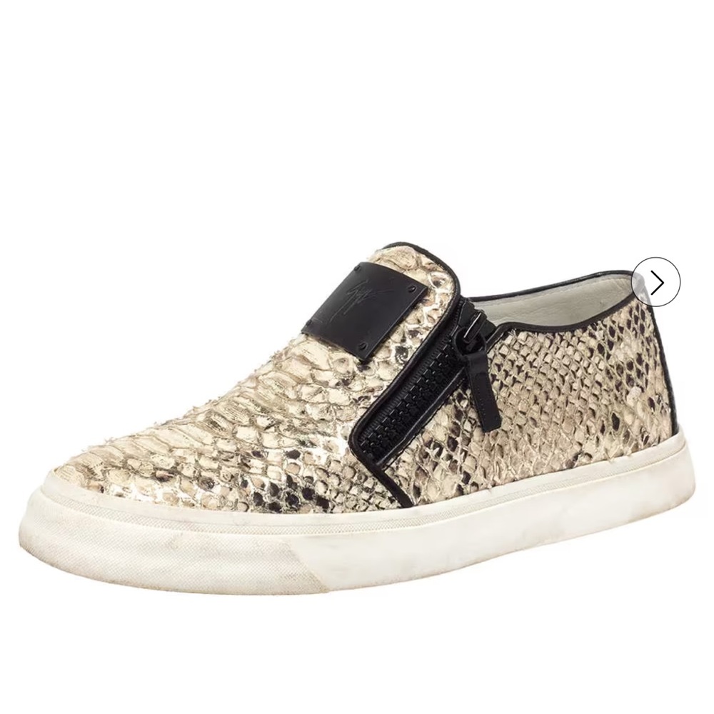 Giuseppe Zanotti Python Embossed Leather Devon Sn… - image 2